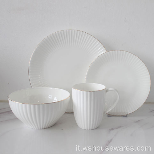 Stoviglie europee di lusso Dinnerware Bonechina